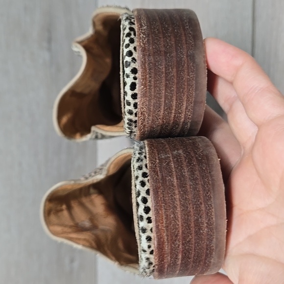 Madewell Women Fur Cheetah Mule Slip-On Loafers Shoes Sz 7 - Picture 7 of 13